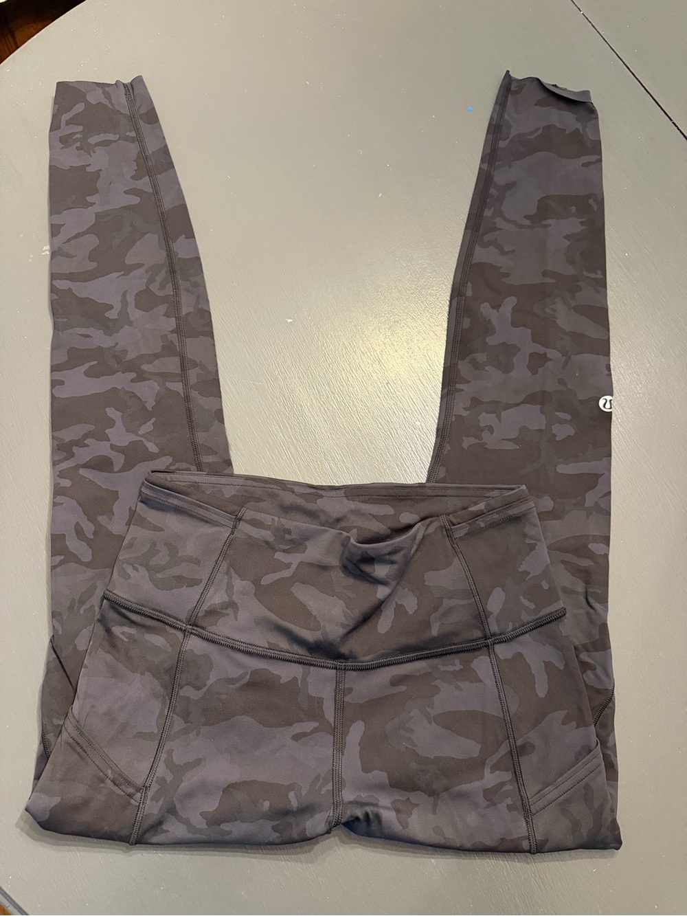 lululemon athletica Black & Dark Gray Camo High-Rise Leggings